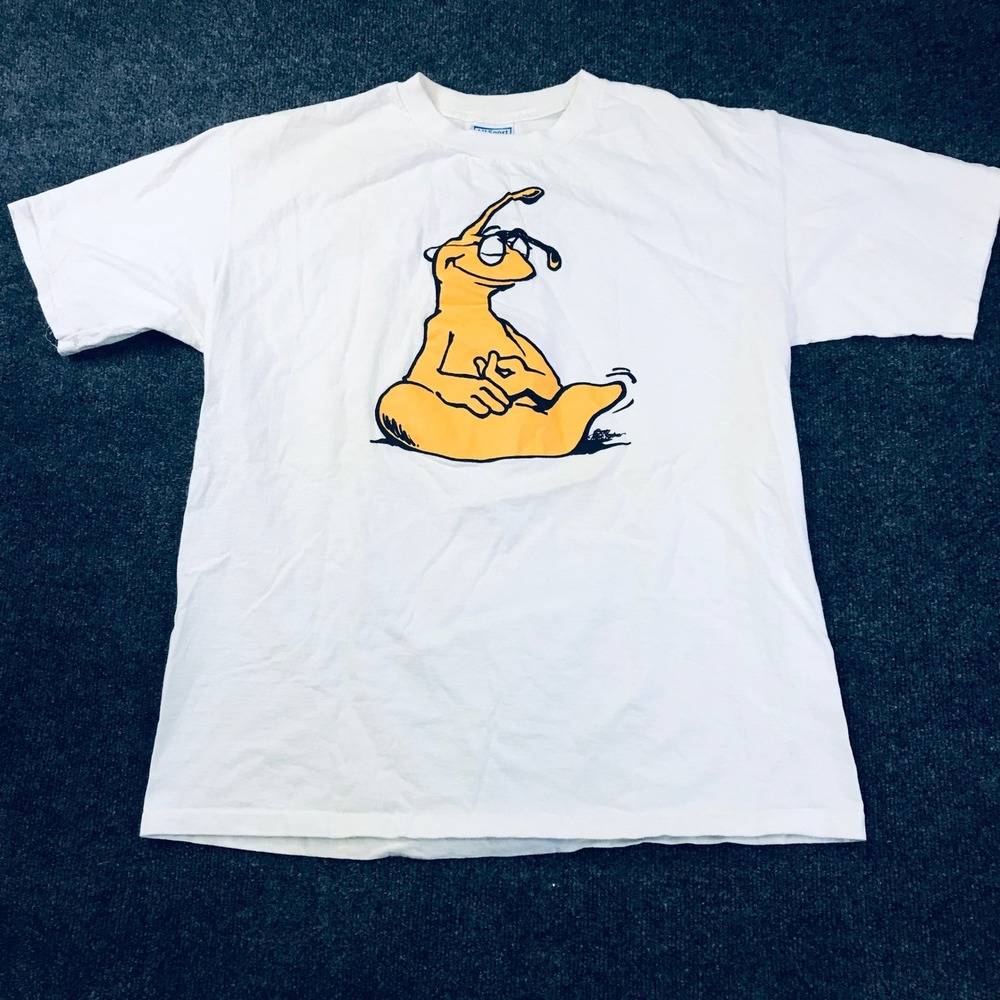 All Sport UC Santa Cruz Banana Slug T-Shirt Mens XL White Zen Vintage